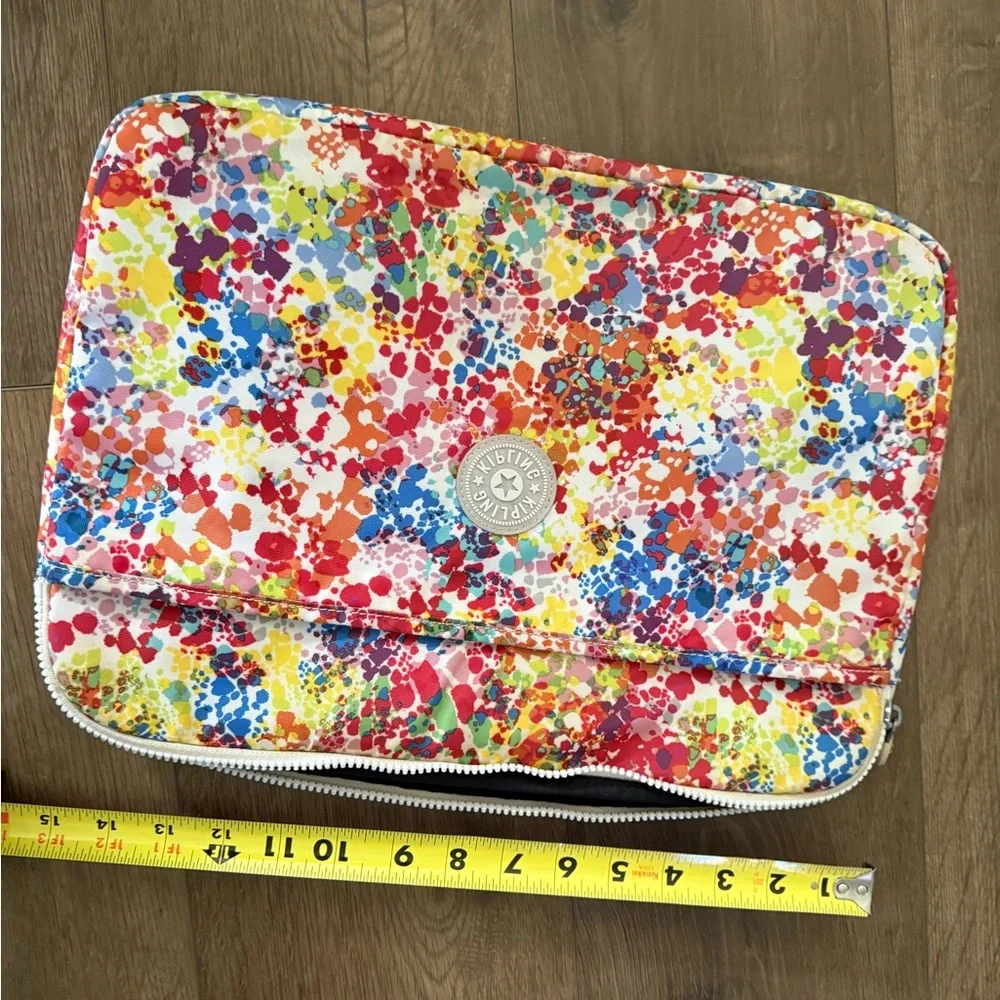 Kipling Multicolor Splatter Laptop Sleeve